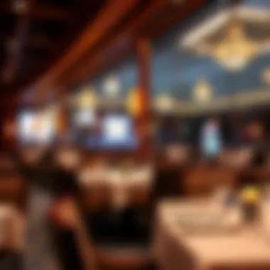 Luxurious dining area within the casino