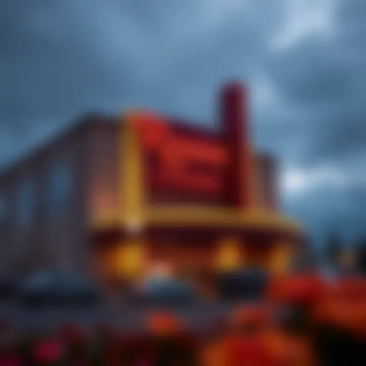 Panoramic view of Roses Casino exterior