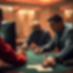 A digital representation of online poker with visible cheating techniques