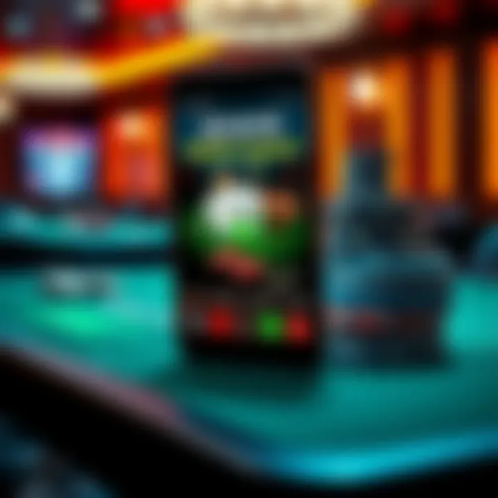 An infographic illustrating the technological advancements in mobile gambling