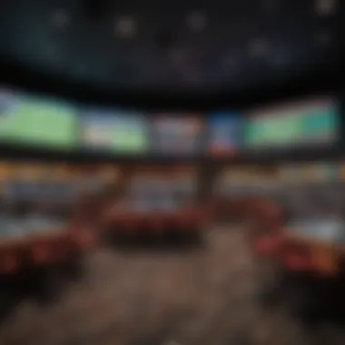 Interior layout highlighting the advanced betting technology at the LINQ Sportsbook