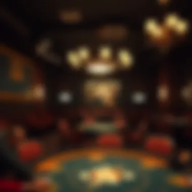 Atmosphere of The Oaks Poker Club Interior view of The Oaks Poker Club showcasing its atmosphere