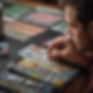 Contemplating Scratch-Off Ticket Strategy A person contemplating their scratch-off ticket strategy