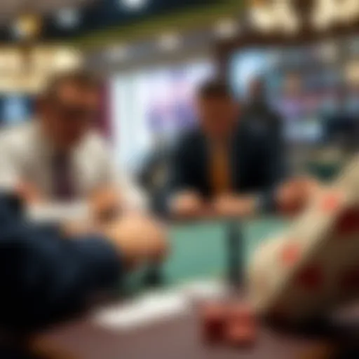 A strategic board game scene highlighting betting elements