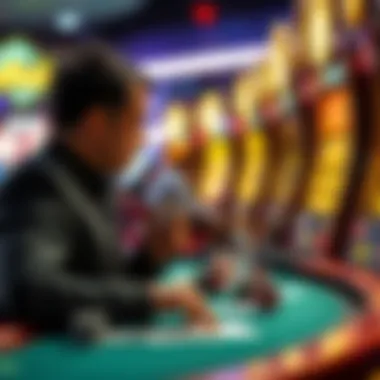 An illustration depicting the psychological impact of gambling on players