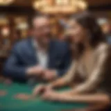 Casino host engaging with a guest