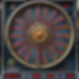 Detailed view of the Wheel of Fortune slot machine showcasing the jackpot feature