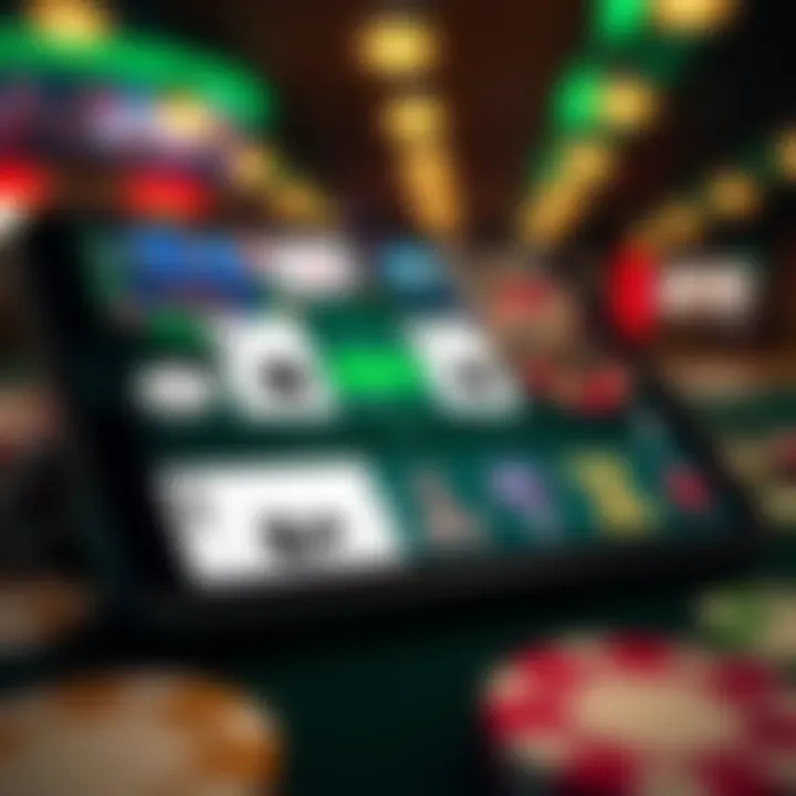 WSOP PA app interface showcasing poker features